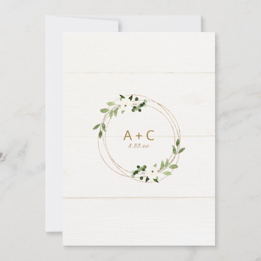 Bruiloft uitstel Verandering van plannen Geometris Kaart (Achterkant)