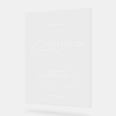 Bruiloft Unplugged Ceremonie Acryl Welkomstbord Acryl Bord (Hoek)