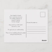 Bruiloft Update Foto Bruiloft Datum aankondiging Briefkaart (Achterkant)