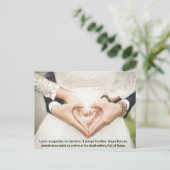 Bruiloft Valentijnsdag cadeau vakantie kaart. Feestdagenkaart (Staand voorkant)