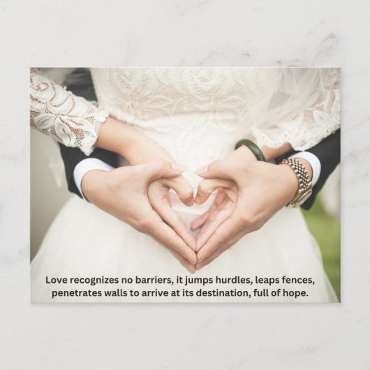 Bruiloft Valentijnsdag cadeau vakantie kaart. Feestdagenkaart (Voorkant)