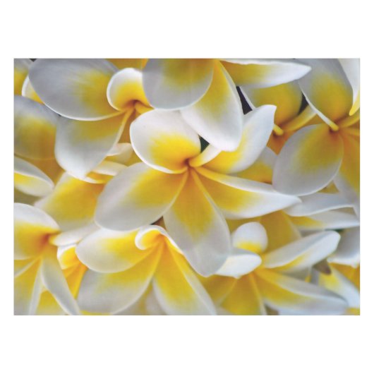 bruiloft van Frangipani Plumeria-bloemen Tafelkleed (Voorkant (Horizontaal))