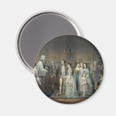 Bruiloft van George Washington magneet (Voorkant / Achterkant)