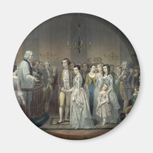 Bruiloft van George Washington magneet