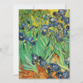 bruiloft, Van Gogh, Irises Kaart (Achterkant)