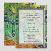 bruiloft, Van Gogh, Irises Kaart (Voorkant / Achterkant)