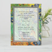 bruiloft, Van Gogh, Irises Kaart (Staand voorkant)