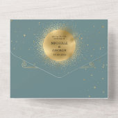 bruiloft van hemelsnaam (geen ENV) All In One Uitnodiging (Achterkant)