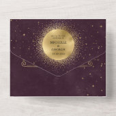 bruiloft van hemelsnaam (geen ENV nodig) All In One Uitnodiging (Achterkant)