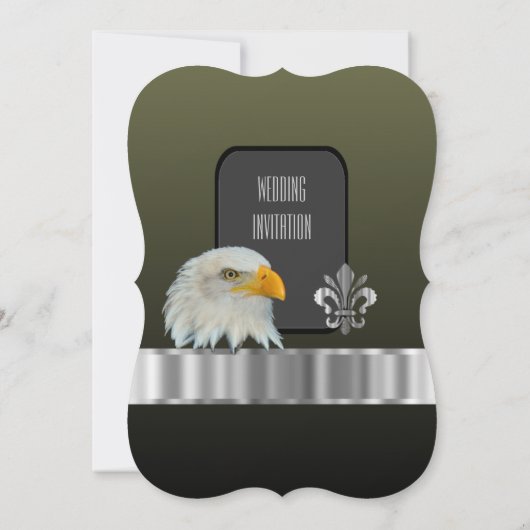 bruiloft van het Amerikaanse leger van patriottisc Kaart (Achterkant)