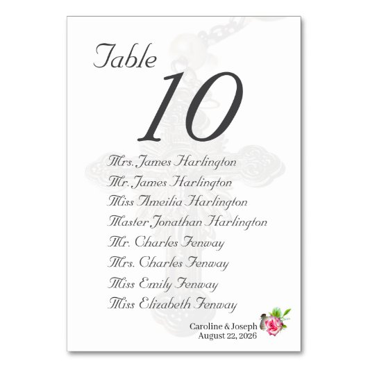 bruiloft van het huwelijks Roos Kaart (Achterkant)