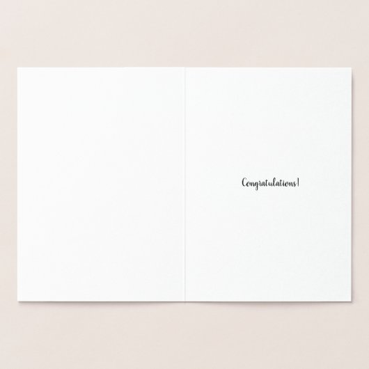 bruiloft van lesbische blanke en goudbruiden folie kaarten (Binnen)