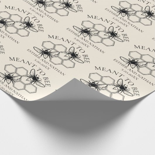 Bruiloft van Meant to Bee Cadeaupapier (Hoek)