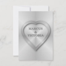 bruiloft van roestvrij staal, geborsteld