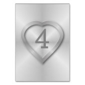 bruiloft van roestvrij staal, geborsteld kaart (Achterkant)