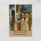 Bruiloft van St. Joseph & Mary Holy Kaarten Visitekaartje (Voorkant)