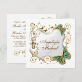 bruiloft van witte watergoud kaart (Voorkant / Achterkant)