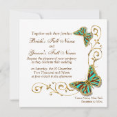 bruiloft van witte watergoud kaart (Achterkant)