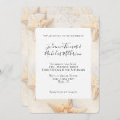 Bruiloft van zeester aan de oceaan kaart (Voorkant / Achterkant)
