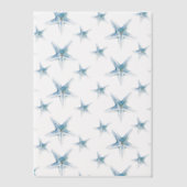 Bruiloft Vellum Uitnodigingen Overlay Zeester (Voorkant)