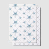Bruiloft Vellum Uitnodigingen Overlay Zeester (Offset (Uitnodiging))