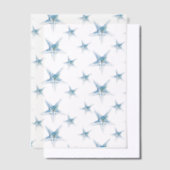 Bruiloft Vellum Uitnodigingen Overlay Zeester (Offset)