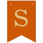 Bruiloft verbrande Sinaasappel eenvoudige bruid & Vlaggetjes (Eerste vlag)