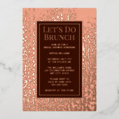 Bruiloft Verjaardag Baby Uitnodiging Brunch Chique (Voorkant)