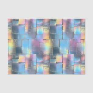 Bruiloft Verjaardag Decoupage Iridescent Geometric Tissuepapier