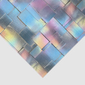 Bruiloft Verjaardag Decoupage Iridescent Geometric Tissuepapier (Detail)