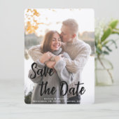 bruiloft, verjaardag | Maak uw eigen personele Save The Date (Staand voorkant)