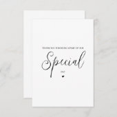 Bruiloft verkoper dank u kaart- Algemeen Bedankkaart (Voorkant / Achterkant)