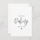 Bruiloft verkoper dank u kaart- Baker Bedankkaart (Voorkant / Achterkant)