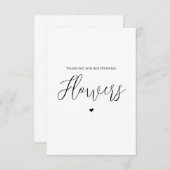 Bruiloft Verkoper Dank u kaart- Bloemist Bedankkaart (Voorkant / Achterkant)