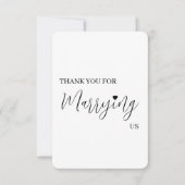 Bruiloft Verkoper Dank u Kaart - Officiant (Voorkant)