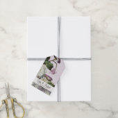 Bruiloft Verlangboom Labels Morning Glory Hydrange Cadeaulabel (Met Touw)
