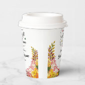 Bruiloft 'Verliefd' Bruidssalon Papieren Bekers (Rechts)