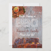 Bruiloft Verloving BBQ Party Kaart (Voorkant)