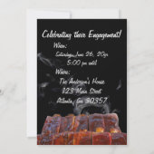 Bruiloft Verloving BBQ uitnodigen Kaart (Achterkant)