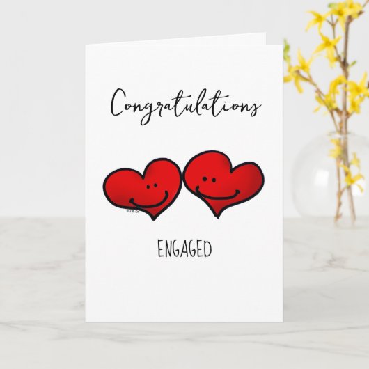 Bruiloft verloving douche gefeliciteerd kaart (Gele Bloem)