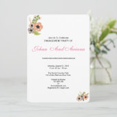 Bruiloft Verloving Partij Uitnodiging Kaart (Staand voorkant)