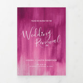 Bruiloft vernieuwing ceremonie moderne abstracte k drieluik programma (Cover)