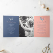 Bruiloft vernieuwingsprogramma blauwe koraal vlind drieluik programma (Binnen)