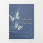 Bruiloft vernieuwingsprogramma blauwe koraal vlind drieluik programma (Cover)