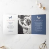 Bruiloft vernieuwingsprogramma blauwe koraal vlind drieluik programma (Binnen)