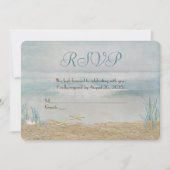 bruiloft vernieuwingsseashore RSVP Kaart (Voorkant)