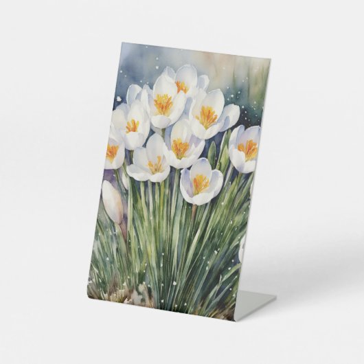 bruiloft versieren paltic reclamebord met voetstuk (Voorkant)