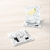 Bruiloft. Vicar en Bridegroom Joke Kartonnen Onderzetters (Insitu)