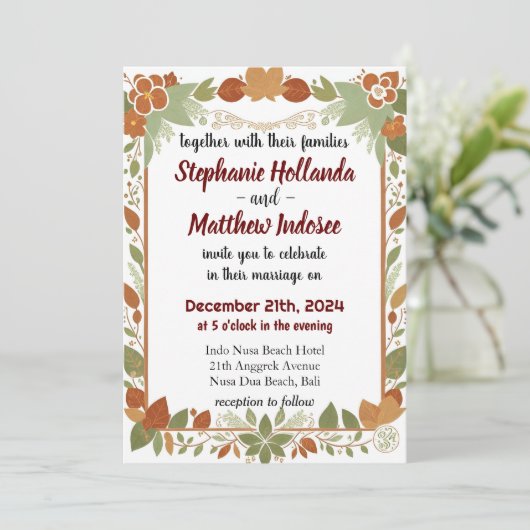 Bruiloft viering is triomf van liefde en vreugde - kaart (Staand voorkant)