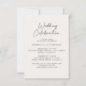 Bruiloft viering moderne foto kaart (Achterkant)